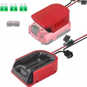 장인용 20V 배터리용 파워 휠 어댑터 스위치 및 퓨즈 와이어 단자가 있는 리튬 14AWG DIY RC 장난감 로봇