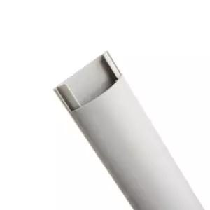 전선몰딩 선정리 바닥몰드 케이블 반달 회색 중 1입 사무실정리 전선정리 (W490DBA)