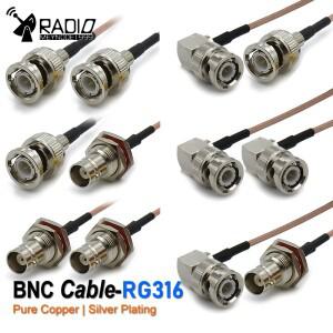 RG316 케이블 Q9 BNC 남성 스트레이트 직각-HD-SDI 3G-SDI Vedio 카메라 캠코더 용 여성 커넥터 어댑터