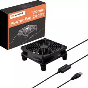 뉴하일 콰이어트 120mm 라우터 팬 쿨러 L/M/H 3도 속도 컨트롤러 모뎀 수신기 DVR 플레이스테이션 TV