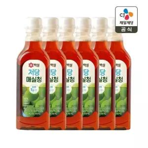 백설 저당 매실청 645g x6개