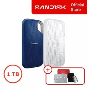 [샌디스크] 익스트림 포터블 SSD 1TB 외장하드 로얄블루/화이트 사은품 풀패키지