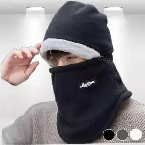 스트링 조절 풀커버 플리스 마스크 후드 넥워머