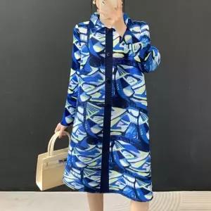 플라라 (88까지)플리츠오션롱버튼자켓