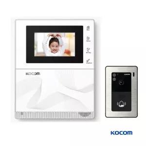 코콤 디지털 4.3인치 인터폰 비디오폰 K2S VP-43HW 아파트 빌라 주택 교체 설치 현관 초인종 포함