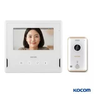 코콤 인터폰 비디오폰 KCV-S701(7인치) 4선식 아날로그 아파트 주택 빌라 교체 설치 (초인종포함)