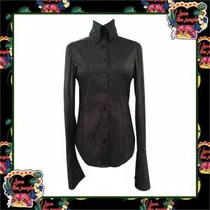 [곽현주컬렉션] CAT SERIES BLACK STRIPE SHIRTS