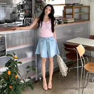 여자 2컬러 코튼 오버 봄 여름 커팅 4부 버뮤다 반바지_25354168_588872