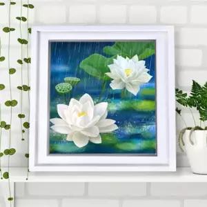 [룽스_63]풍수그림 연꽃 돈들어오는 꽃그림 30W액자6