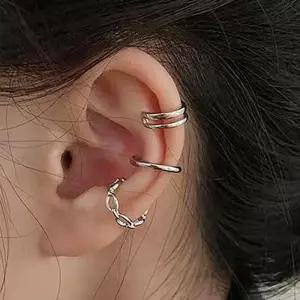 [룽스_63]이어커프 링이어커프 시크 레이어드 귀찌 3종세트