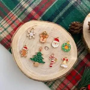 크리스마스 리본 포장 펜던트 악세사리 diy 부자재
