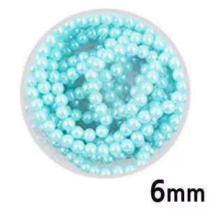[룽스_63]구슬 단색 만들기재료 진주(하늘)(6mm)