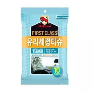 [콩심팥심]자동차 투명한 유리세정 티슈10매 유리크리너
