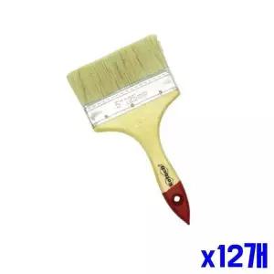 [골드스마일]가벼운 우드 페인트 붓 x12개 빽붓 청소붓 젯소붓