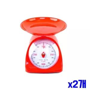 [골드스마일]아날로그 주방용 저울 1kg 레드 x2개 주방저울