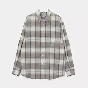 [오라리]오라리 26SS 슈퍼 라이트 울 체크 남성 셔츠 A26SS01LC BLUE GRAY CHECK