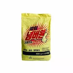 [룽스_64]세탁가루비누 넘버원 빨래세제 800g 12P