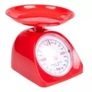 아날로그 주방용 저울 2kg 레드 계량저울 주방저울