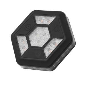 1pc 흰색 + 노란색 USB 충전 자기 깜박이는 빛 (강력한 포함) 자동차, 오프로드 차량, 트럭에 적합