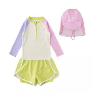 [블루독]와플칼라블럭 수영복SET 2694062154 (IV)
