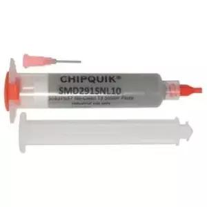Chipquik SMD291SNL10 솔더 페이스트 재작업 주사기 SN965 3Ag 05Cu 10cc