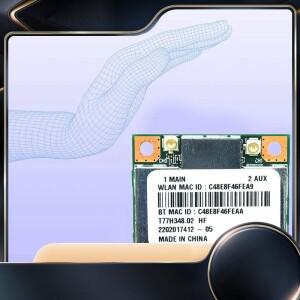 AR5B22 AR9462 Wifi 카드 300Mbps 2.4G/5G 듀얼 밴드 블루투스 4.0 Windows7/8/10-N34R 용 미니 Pcl-E 어댑
