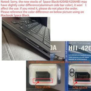 BaseQi 맥북 프로 14인치 M1/M2/M3/M4/M5 Pro/Max 마이크로SD 어댑터 알루미늄 카드 리더기 (2025/24/23/2