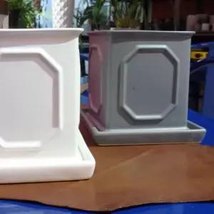 [룽스_64]화분 다육화분 사각다육화분 10x10x12cm