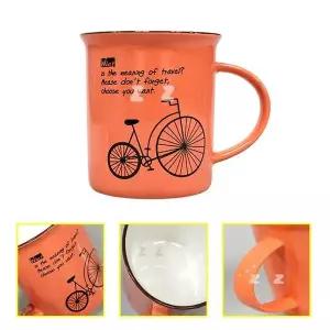 자전거그림 도자기머그컵 1p 커피잔 물컵 쥬스컵 WD462C5