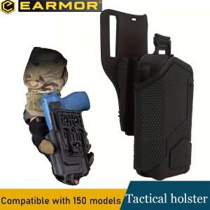 서바이벌 퀵 드로우 홀스터 사냥 Glock17 Gen4 G19 X300 손전등 포함 범용 오른손 에어소프트 캐리