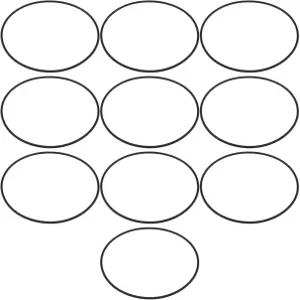 녹음 스튜디오 음악 트레이닝 아트 조직을 위한 eMagTech 10Pcs 마이크 고무 링 교체 충격 마운트 밴드