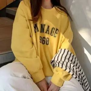 [골드스마일]루즈핏 여성 맨투맨 티셔츠 라운드 여성 레터링 맨투맨 캐주얼