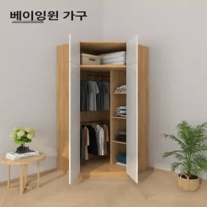 제프노 코너옷장 옷장가구 선반 장롱 학생옷장 모서리