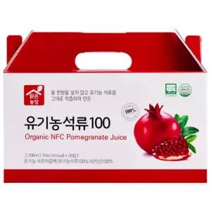 맑은농장 유기농 석류 70ml 30개 티타임 샌드위치 힐링 아이스티 빵 브런치모임