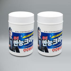 동성 만능크리너 150매 본품 2통/만능물티슈/기름때 찌든때 제거/베이킹소다함유/찌든때클리너/청소물티슈