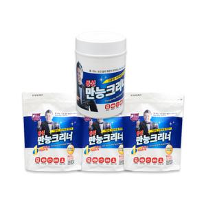동성 만능크리너 150매세트_본품 1통+리필파우치 3개/만능물티슈/기름때 찌든때 제거/베이킹소다함유