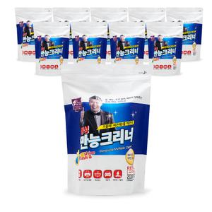 동성 만능크리너 200매 리필  파우치 10개/점보 대용량 만능물티슈/기름때 찌든때 제거/베이킹소다함유