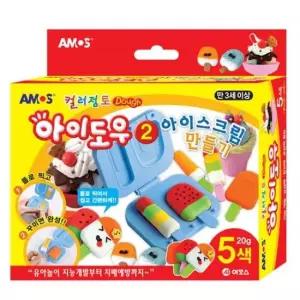 오너클랜 컬러점토 아이도우 아이스크림 만들기) 2개묶음 요 칼라점토 만들기공작 촉감놀이점토
