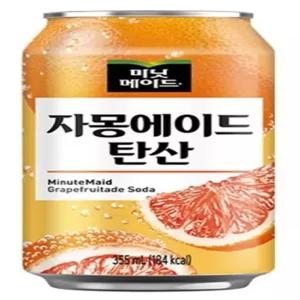 미닛메이드 자몽에이드탄산 355ml x 24캔 / 1BOX