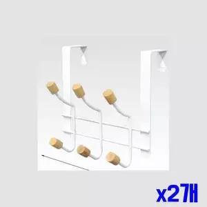 [하프클럽/알티피아]6구 우드 도어행거 x2개 도어훅 소품걸이 중 문걸이