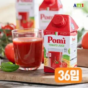 착즙 100% 첨가물없는 이탈리아산 포미 토마토주스 500ml x 36개