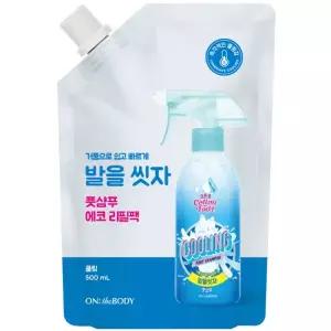 온더바디 발을씻자 코튼풋샴푸 쿨링 500ml리필