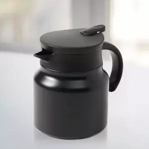고품질 이중진공 750ml 차거름망 티웨어 블랙 보온주전자 보온주전자 (WFHJE7F)