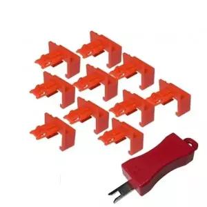 라인업시스템 LANSTAR LS-LKPG 랜 포트락 (빨강, 10개, LS-LKPG-RD)
