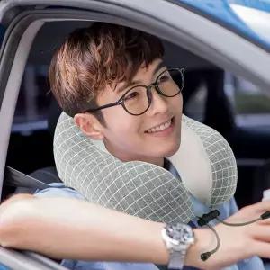 [하프클럽/알티피아]목베개 소프트 그레이 메모리폼 목쿠션