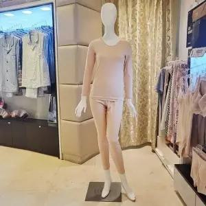 VLG5064C여성 면100 스킨색 내복 상하세트