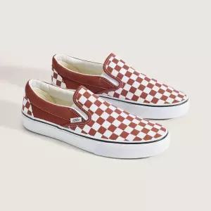 [반스](의정부점) VANS 클래식 슬립온 컬러 띠어리 체커보드 VN000DAHFSB