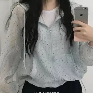 브리치 유아몽드 여름 바람막이 여성 자외선차단 후드 러블리 땡땡이