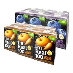아임리얼100 고농축 블루베리 120ml (6개입) + 배도라지 120ml (6개입)