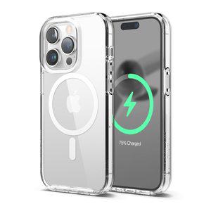 [elago] iPhone14 Pro MagSafe 대응 커버 케이스 클리어 대응 마그넷 첨부 심플 스마트폰 케이스 내충격